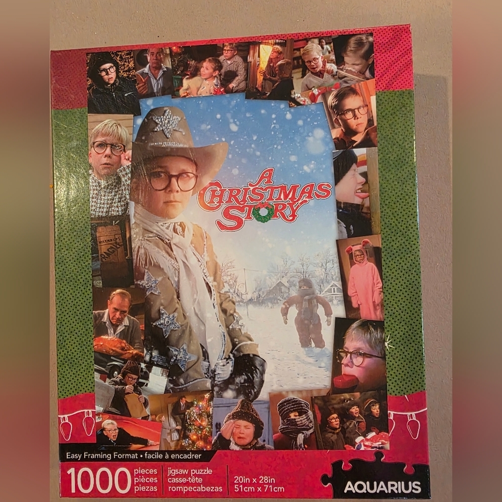 🧩4/$20 Aquarius "A Christmas Story" 1000-piece Jigsaw Puzzle